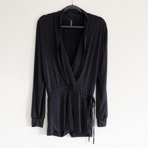 Dressy Long Sleeve Shorts Romper